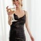 Shining in Sequins Dress in Black