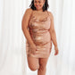 Shining in Sequins Dress in Gold