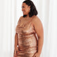 Shining in Sequins Dress in Gold