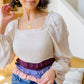 Shirley Smocked Ruffle Blouse