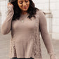 Side Of Art Top In Taupe