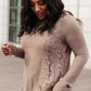 Side Of Art Top In Taupe