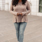 Side Of Art Top In Taupe