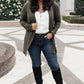 Sienna Sweater knit Cardigan In Olive