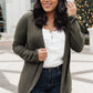 Sienna Sweater knit Cardigan In Olive