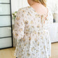 Sing Softly Lace Trim Floral Blouse