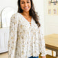 Sing Softly Lace Trim Floral Blouse