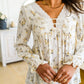 Sing Softly Lace Trim Floral Blouse