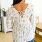 Sing Softly Lace Trim Floral Blouse