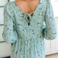 Sing Sweetly Lace Trim Floral Dress