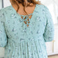 Sing Sweetly Lace Trim Floral Dress