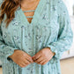 Sing Sweetly Lace Trim Floral Dress