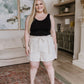 Sitting, Waiting, Wishing Linen Blend Shorts in Oatmeal