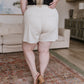 Sitting, Waiting, Wishing Linen Blend Shorts in Oatmeal