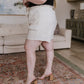 Sitting, Waiting, Wishing Linen Blend Shorts in Oatmeal