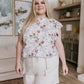 I've Got a Feeling Floral Flutter Sleeve Top