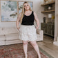 Sitting, Waiting, Wishing Linen Blend Shorts in Oatmeal
