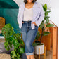 Skies The Limit Button Up in Lavender Blue