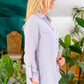 Skies The Limit Button Up in Lavender Blue