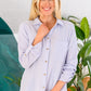 Skies The Limit Button Up in Lavender Blue