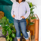 Skies The Limit Button Up in Lavender Blue