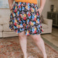 Skip a Beat Floral Print Flare Shorts