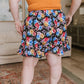 Skip a Beat Floral Print Flare Shorts