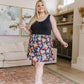 Skip a Beat Floral Print Flare Shorts