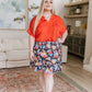 Skip a Beat Floral Print Flare Shorts