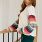Skip and A Hop Rainbow Sleeve Half Zip Hoodie