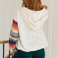 Skip and A Hop Rainbow Sleeve Half Zip Hoodie
