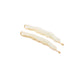 Sleek Waves Hair Clip in White Tortoise