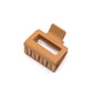 Small Square Claw Clip in Light Brown