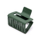 Small Square Claw Clip in Matte Army