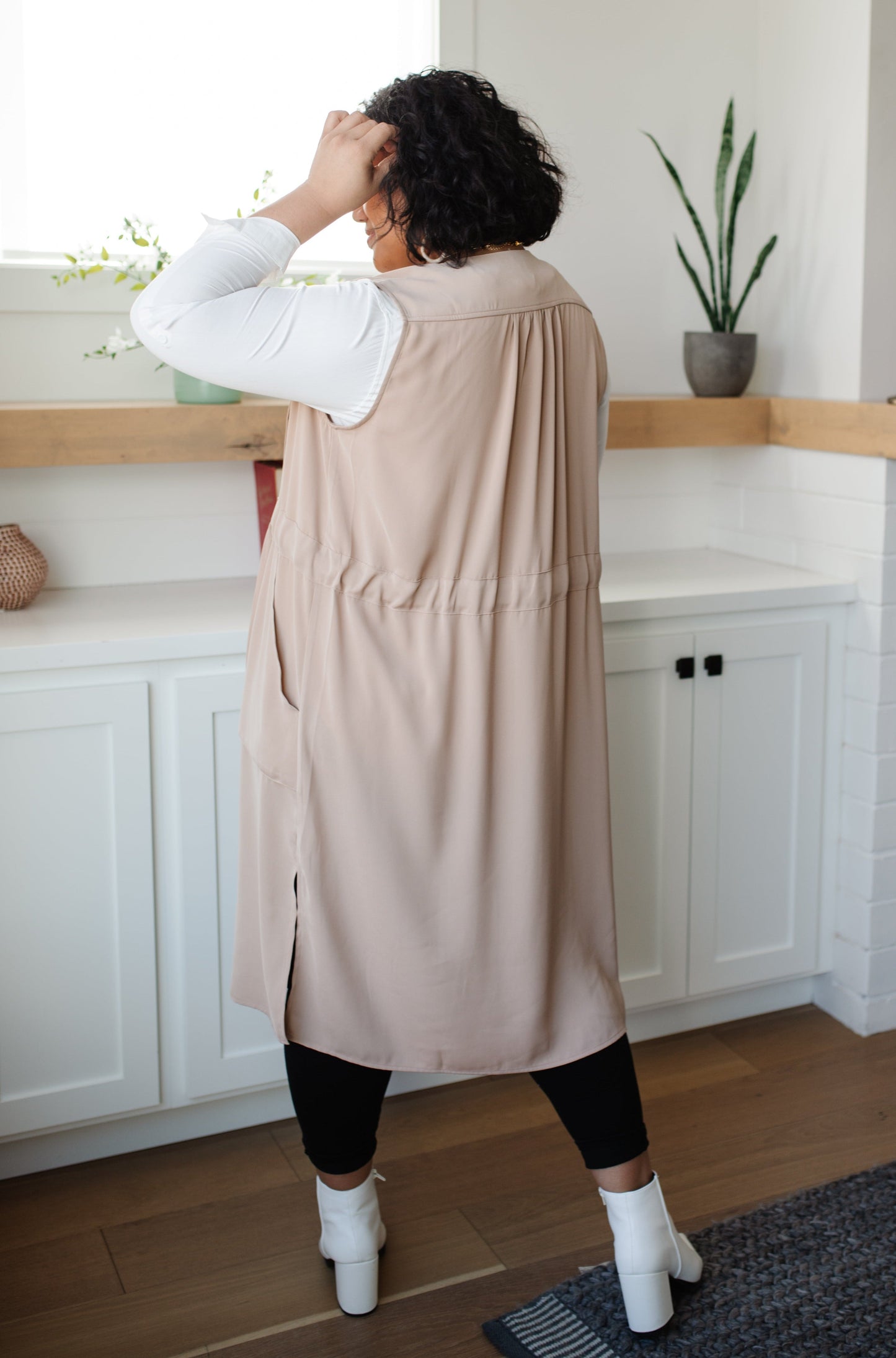 Small Talk Sleeveless Trench