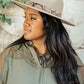 Panama Snakeskin Detail Hat