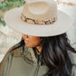Panama Snakeskin Detail Hat