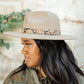 Panama Snakeskin Detail Hat