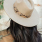 Panama Snakeskin Detail Hat