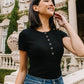 Snap It Up Bodysuit in Black