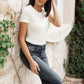 Snap It Up Bodysuit in White