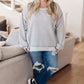 So Compelling Contrast Detail Pullover
