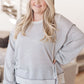 So Compelling Contrast Detail Pullover