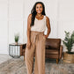 So Far So Good Swiss Dot Sleeveless Top in Sand