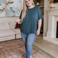 So Good Relaxed Fit Top in Dark Teal