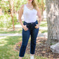 Risen Sofia Dark Wash Skinny Jeans