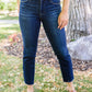 Risen Sofia Dark Wash Skinny Jeans