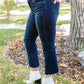 Risen Sofia Dark Wash Skinny Jeans