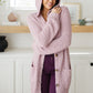 Soft Wisteria Hooded Cardigan