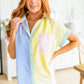 Soft in Stripes Color Block Blouse